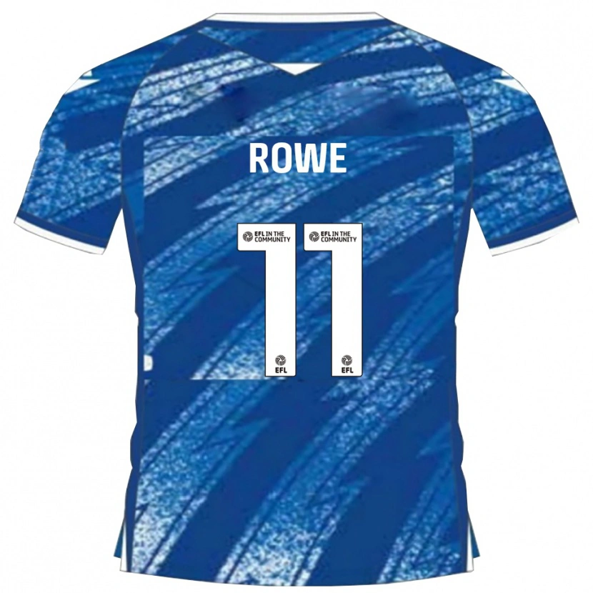 Danxen Kinderen Aaron Rowe #11 Blauw Wit Thuisshirt Thuistenue 2025/26 T-Shirt België