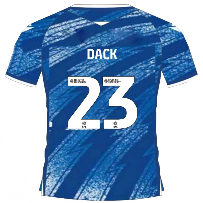 Danxen Kinderen Bradley Dack #23 Blauw Wit Thuisshirt Thuistenue 2025/26 T-Shirt België
