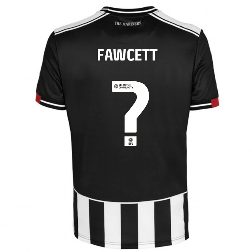 Danxen Kinderen Izzy Fawcett #0 Zwart Wit Rood Thuisshirt Thuistenue 2025/26 T-Shirt België
