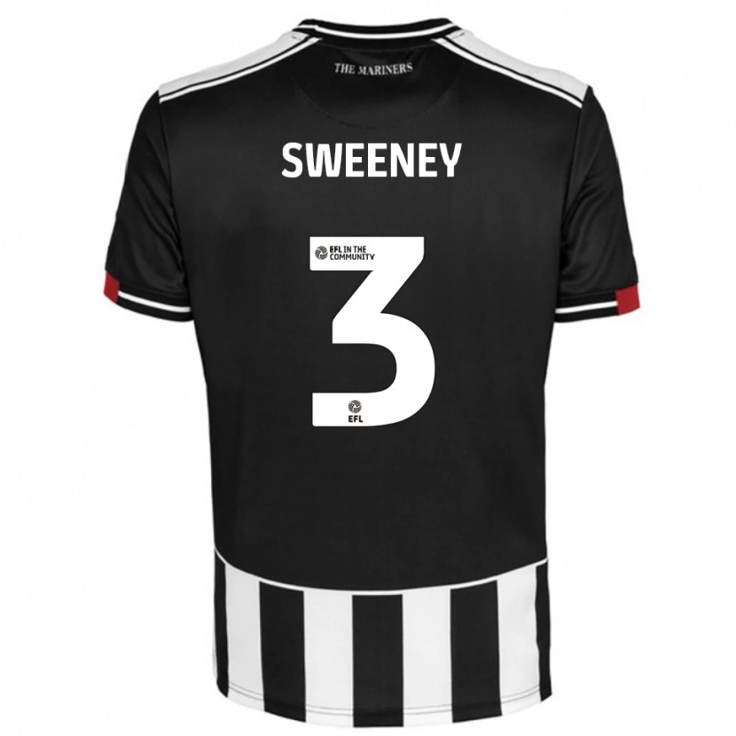 Danxen Kinderen Jayden Sweeney #3 Zwart Wit Rood Thuisshirt Thuistenue 2025/26 T-Shirt België