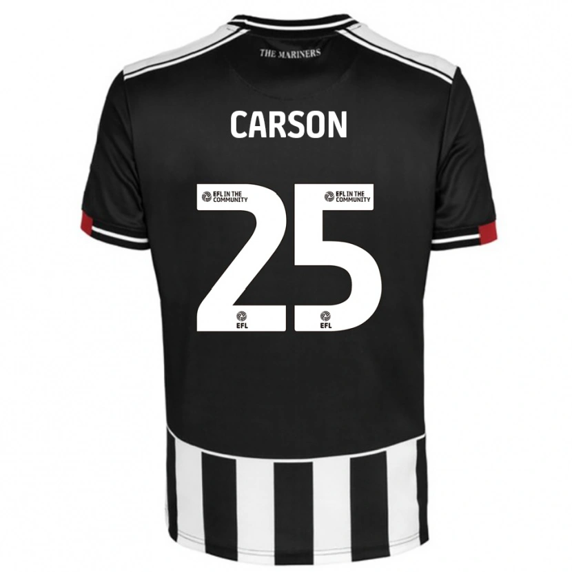Danxen Kinderen Matty Carson #25 Zwart Wit Rood Thuisshirt Thuistenue 2025/26 T-Shirt België