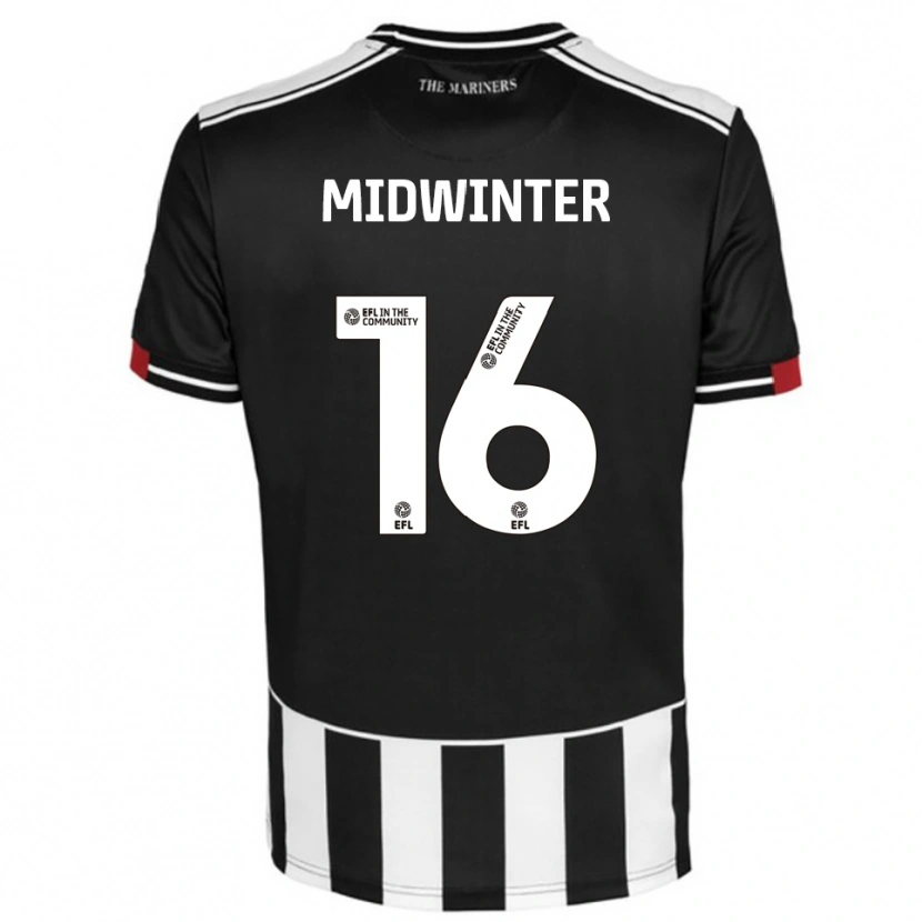Danxen Kinderen Carlo Midwinter #16 Zwart Wit Rood Thuisshirt Thuistenue 2025/26 T-Shirt België