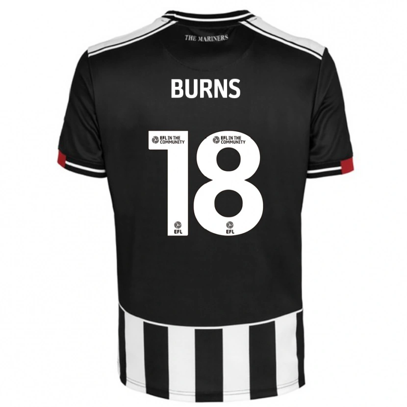 Danxen Kinderen Darragh Burns #18 Zwart Wit Rood Thuisshirt Thuistenue 2025/26 T-Shirt België