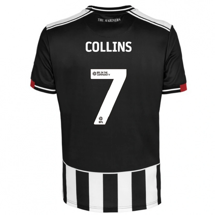 Danxen Kinderen Jack Collins #7 Zwart Wit Rood Thuisshirt Thuistenue 2025/26 T-Shirt België