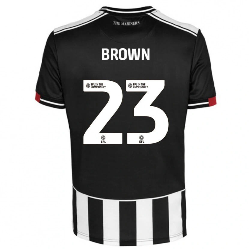Danxen Kinderen Henry Brown #23 Zwart Wit Rood Thuisshirt Thuistenue 2025/26 T-Shirt België