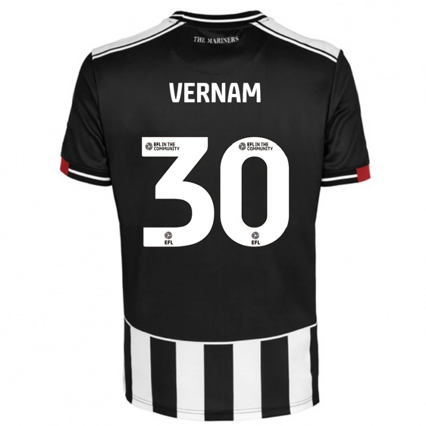Danxen Kinderen Charles Vernam #30 Zwart Wit Rood Thuisshirt Thuistenue 2025/26 T-Shirt België