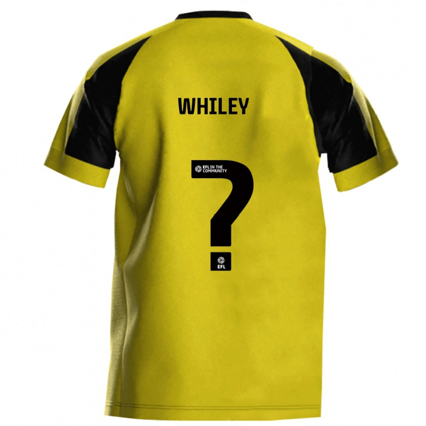 Danxen Kinderen Kate Whiley #0 Geel Grijs Thuisshirt Thuistenue 2025/26 T-Shirt België