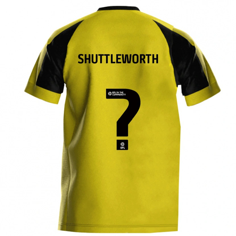 Danxen Kinderen Hannah Shuttleworth #0 Geel Grijs Thuisshirt Thuistenue 2025/26 T-Shirt België