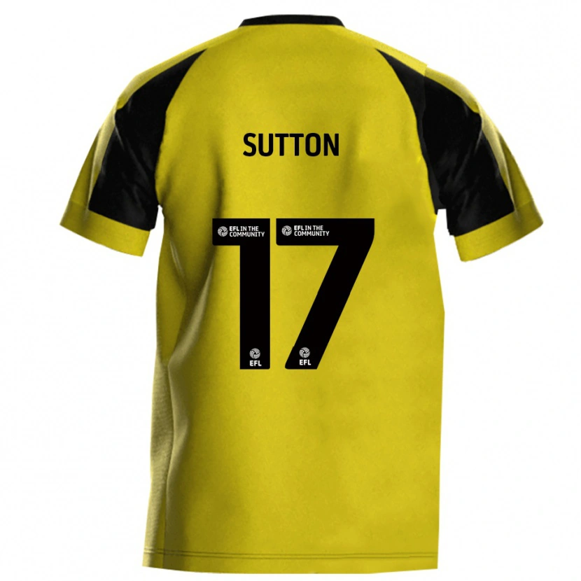 Danxen Kinderen Levi Sutton #17 Geel Grijs Thuisshirt Thuistenue 2025/26 T-Shirt België