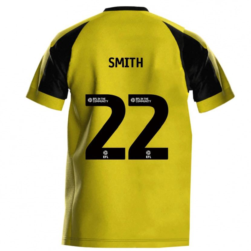 Danxen Kinderen Reece Smith #22 Geel Grijs Thuisshirt Thuistenue 2025/26 T-Shirt België