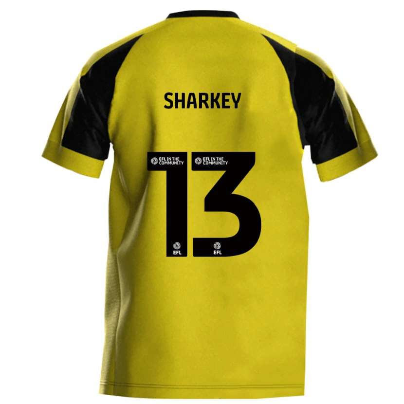 Danxen Kinderen Toby Sharkey #13 Geel Grijs Thuisshirt Thuistenue 2025/26 T-Shirt België