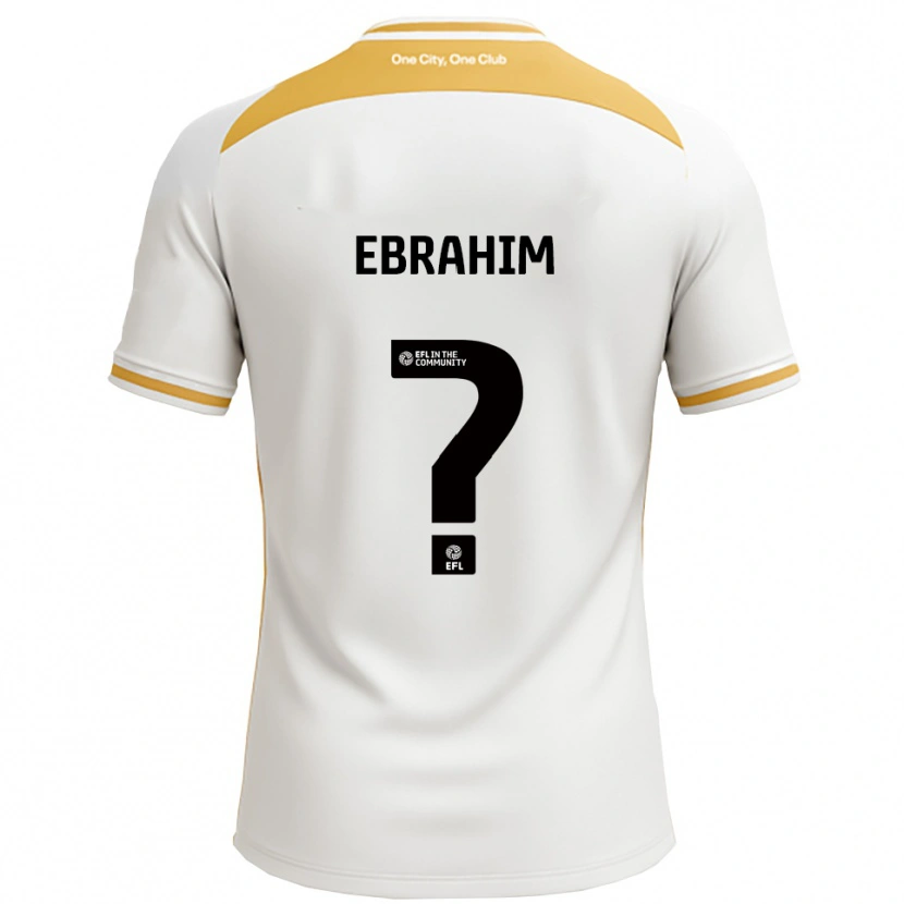 Danxen Kinderen Erin Ebrahim #0 Wit Goud Thuisshirt Thuistenue 2025/26 T-Shirt België
