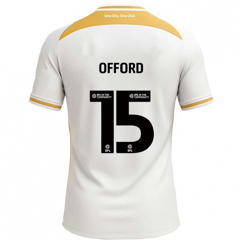 Danxen Kinderen Luke Offord #15 Wit Goud Thuisshirt Thuistenue 2025/26 T-Shirt België