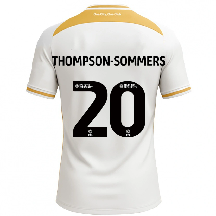 Danxen Kinderen Kane Thompson-Sommers #20 Wit Goud Thuisshirt Thuistenue 2025/26 T-Shirt België