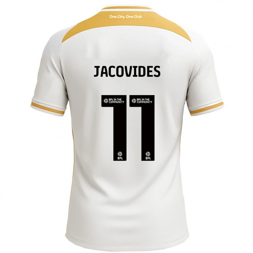 Danxen Kinderen Annaliese Jacovides #11 Wit Goud Thuisshirt Thuistenue 2025/26 T-Shirt België
