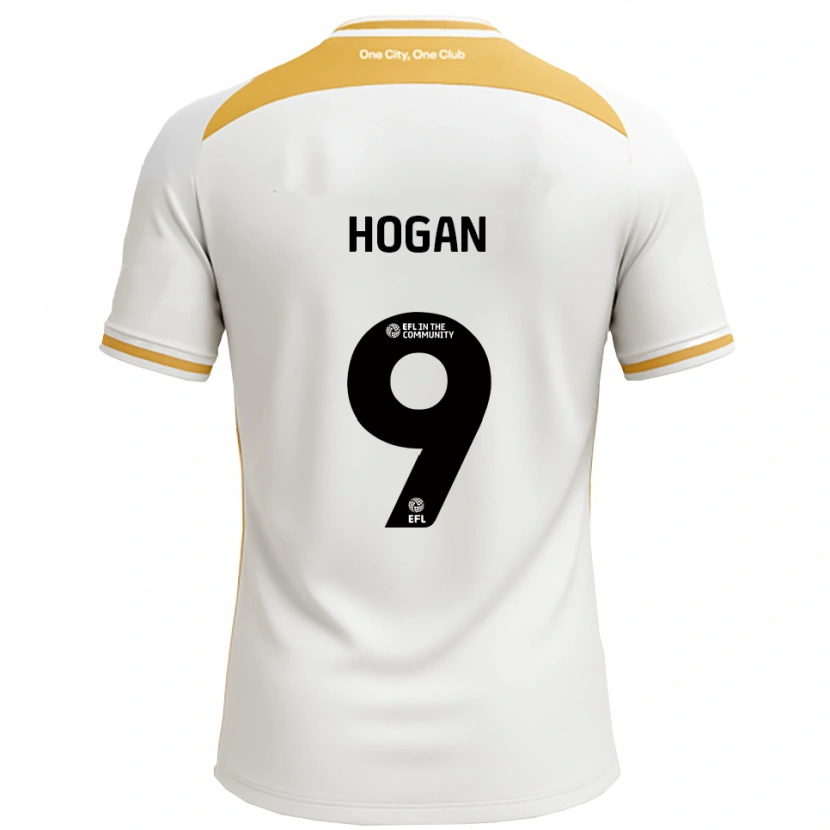 Danxen Kinderen Scott Hogan #9 Wit Goud Thuisshirt Thuistenue 2025/26 T-Shirt België