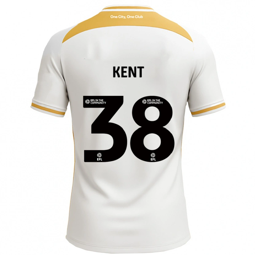 Danxen Kinderen Isabelle Kent #38 Wit Goud Thuisshirt Thuistenue 2025/26 T-Shirt België