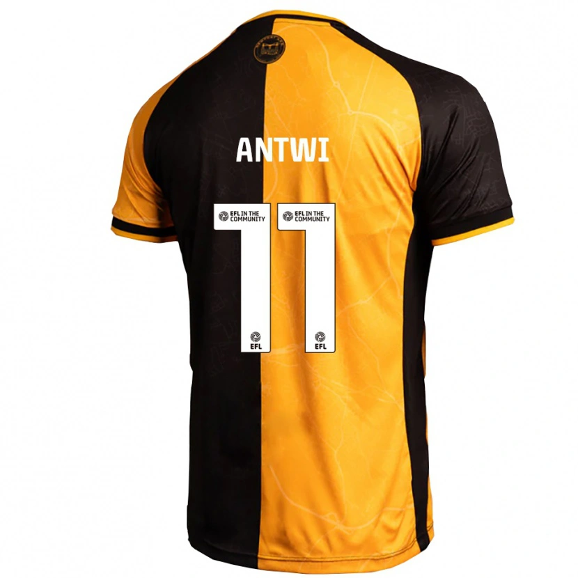 Danxen Kinderen Cameron Antwi #11 Geel Zwart Thuisshirt Thuistenue 2025/26 T-Shirt België