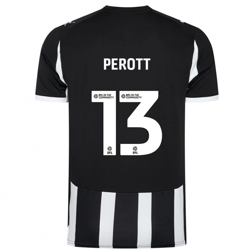 Danxen Kinderen Milai Perott #13 Zwart Wit Thuisshirt Thuistenue 2025/26 T-Shirt België