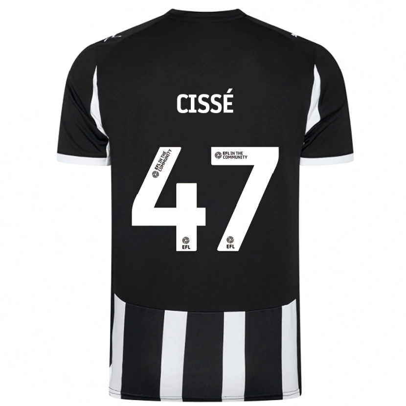 Danxen Kinderen Cassius Cissé #47 Zwart Wit Thuisshirt Thuistenue 2025/26 T-Shirt België