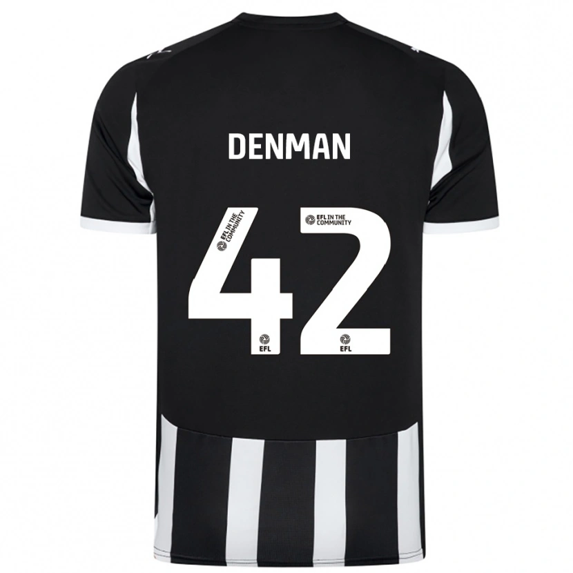 Danxen Kinderen Zac Denman #42 Zwart Wit Thuisshirt Thuistenue 2025/26 T-Shirt België