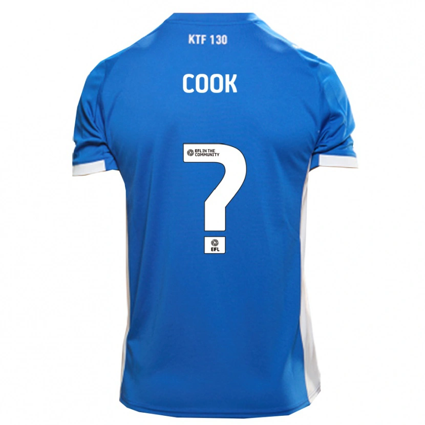 Danxen Kinderen Cook #0 Blauw Wit Thuisshirt Thuistenue 2025/26 T-Shirt België