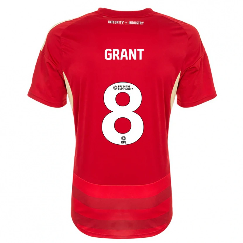 Danxen Kinderen Jorge Grant #8 Rood Wit Thuisshirt Thuistenue 2025/26 T-Shirt België