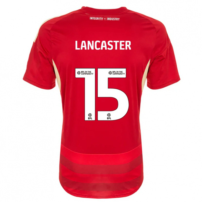 Danxen Kinderen Darcy Lancaster #15 Rood Wit Thuisshirt Thuistenue 2025/26 T-Shirt België