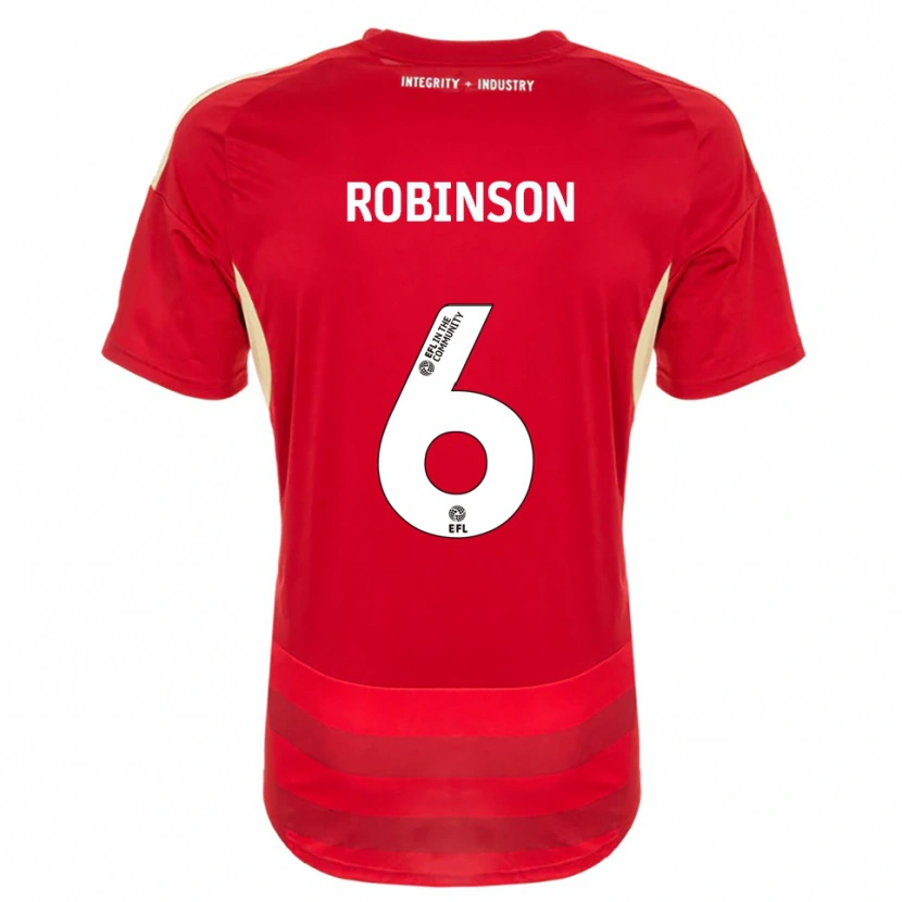 Danxen Kinderen Lily Robinson #6 Rood Wit Thuisshirt Thuistenue 2025/26 T-Shirt België