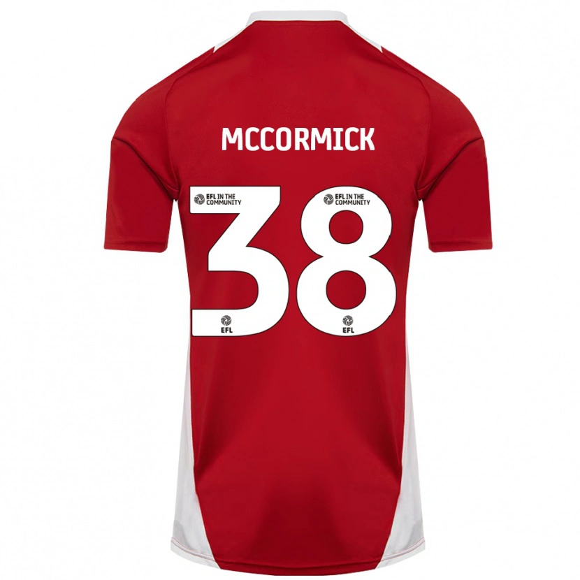 Danxen Kinderen Antony Mccormick #38 Rood Wit Goud Thuisshirt Thuistenue 2025/26 T-Shirt België