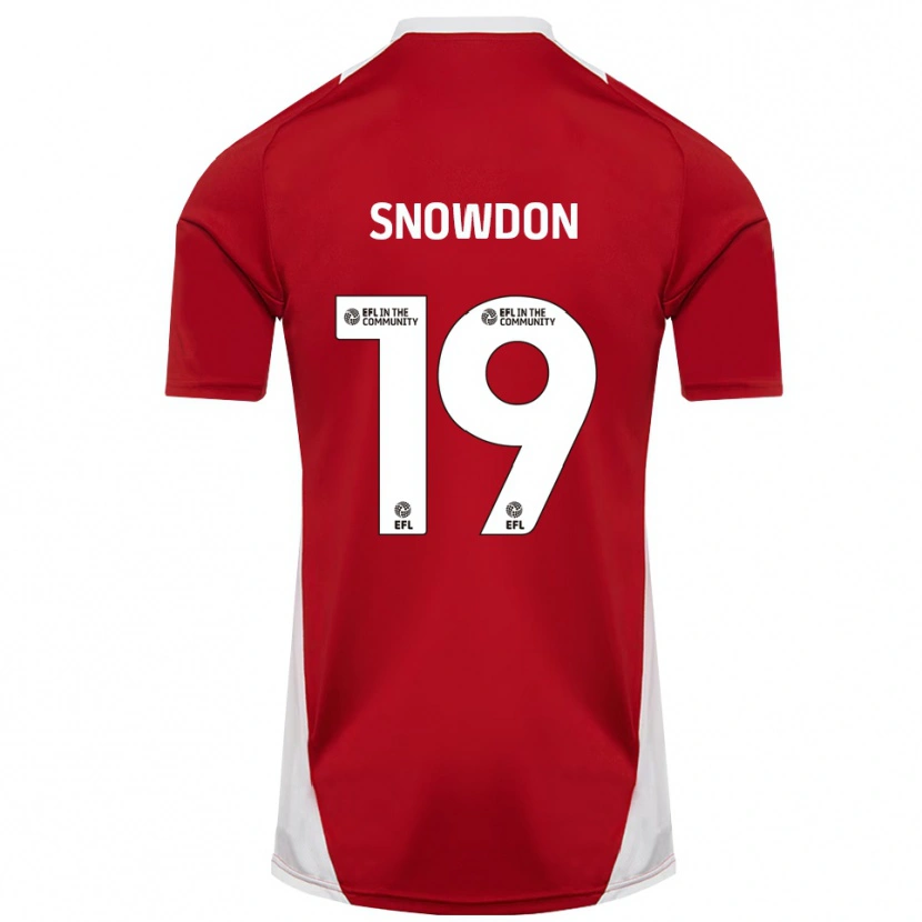Danxen Kinderen Joe Snowdon #19 Rood Wit Goud Thuisshirt Thuistenue 2025/26 T-Shirt België
