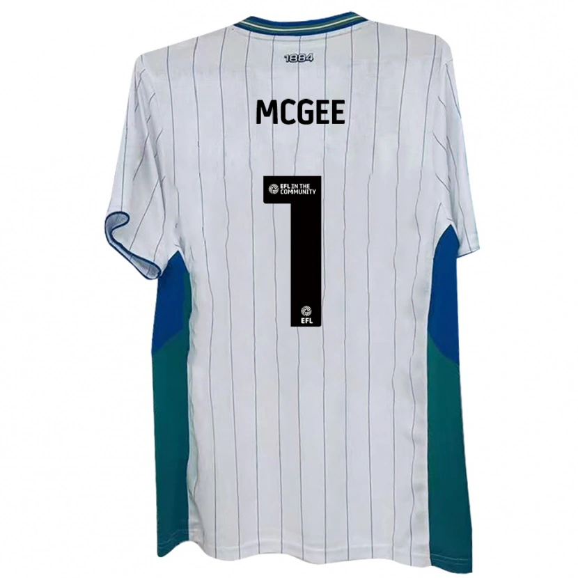 Danxen Kinderen Luke Mcgee #1 Wit Groen Blauw Thuisshirt Thuistenue 2025/26 T-Shirt België