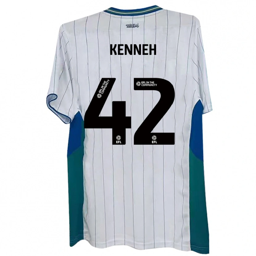 Danxen Kinderen Nohan Kenneh #42 Wit Groen Blauw Thuisshirt Thuistenue 2025/26 T-Shirt België