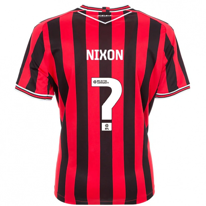 Danxen Kinderen Freya Nixon #0 Rood Zwart Thuisshirt Thuistenue 2025/26 T-Shirt België