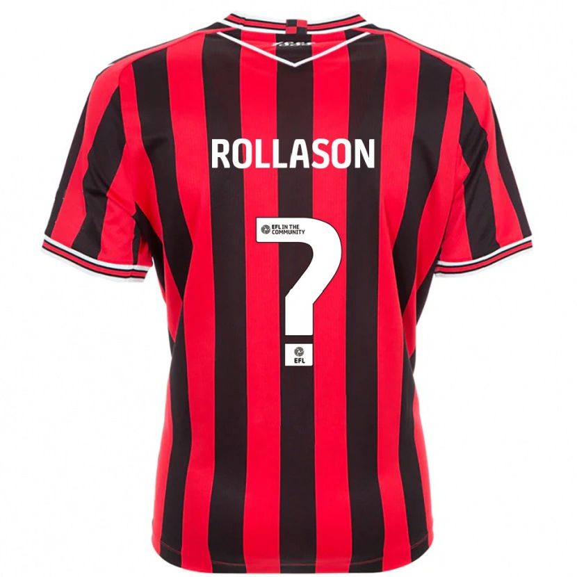 Danxen Kinderen Amy Rollason #0 Rood Zwart Thuisshirt Thuistenue 2025/26 T-Shirt België