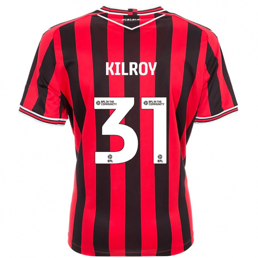 Danxen Kinderen Jenson Kilroy #31 Rood Zwart Thuisshirt Thuistenue 2025/26 T-Shirt België