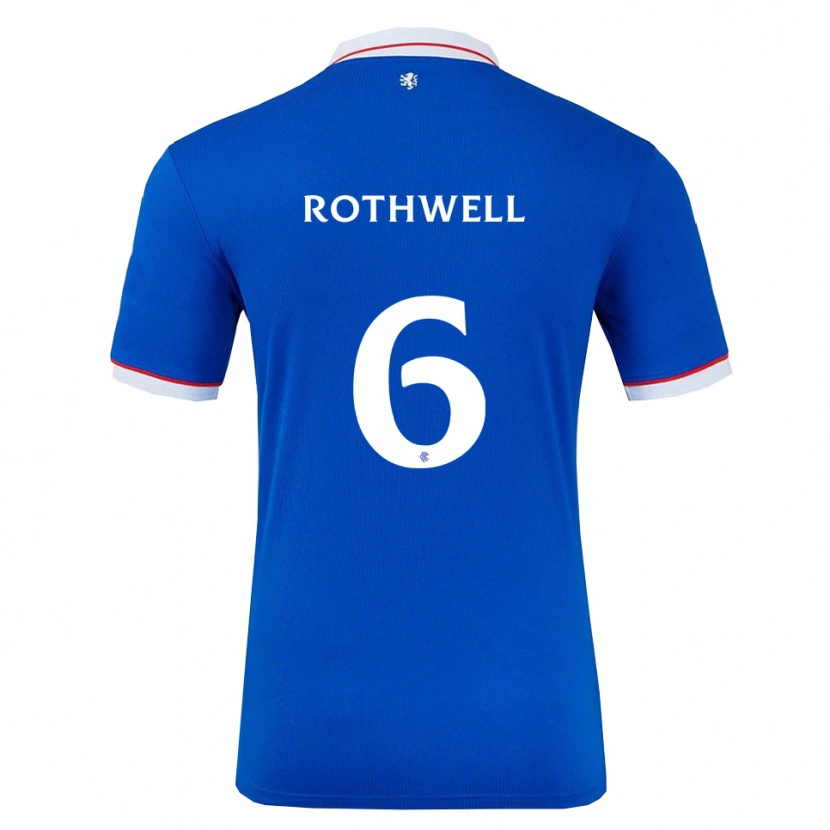 Danxen Kinderen Joe Rothwell #6 Blauw Wit Thuisshirt Thuistenue 2025/26 T-Shirt België