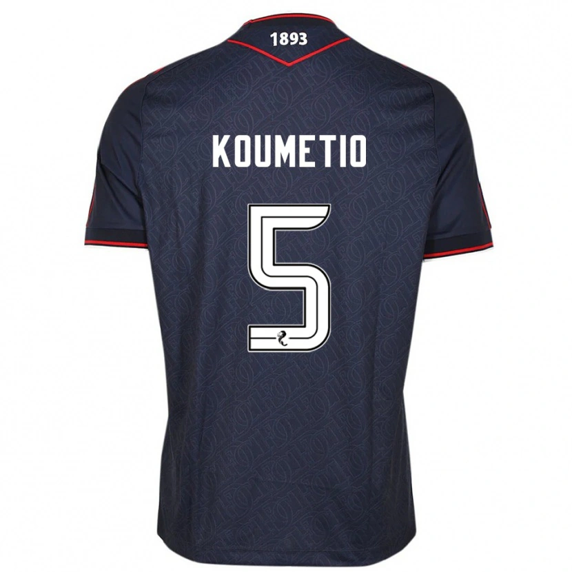 Danxen Kinderen Billy Koumetio #5 Marine Wit Thuisshirt Thuistenue 2025/26 T-Shirt België