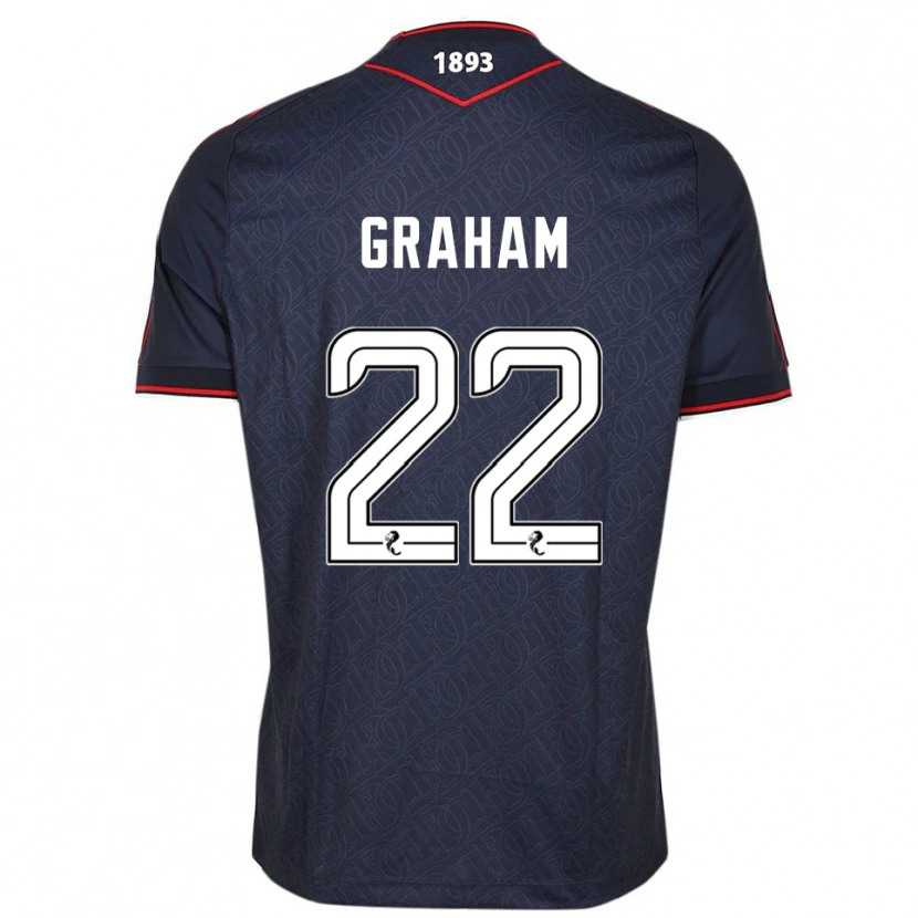 Danxen Kinderen Luke Graham #22 Marine Wit Thuisshirt Thuistenue 2025/26 T-Shirt België