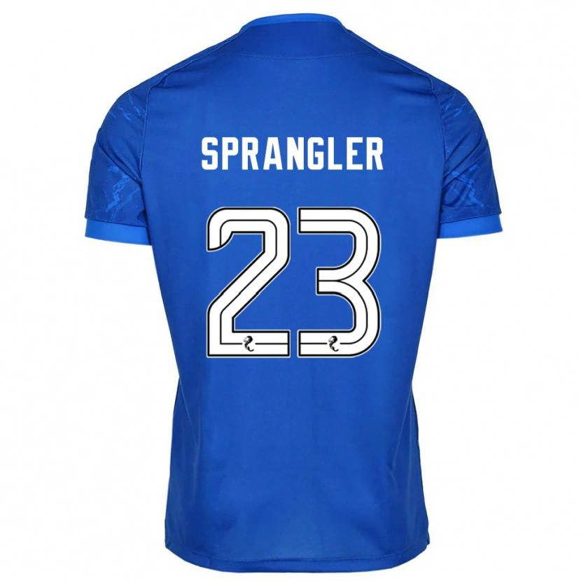 Danxen Kinderen Sven Sprangler #23 Blauw Wit Thuisshirt Thuistenue 2025/26 T-Shirt België
