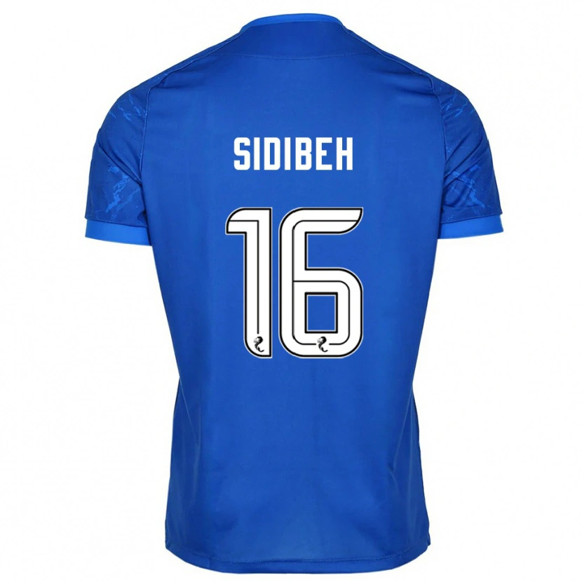 Danxen Kinderen Adama Sidibeh #16 Blauw Wit Thuisshirt Thuistenue 2025/26 T-Shirt België