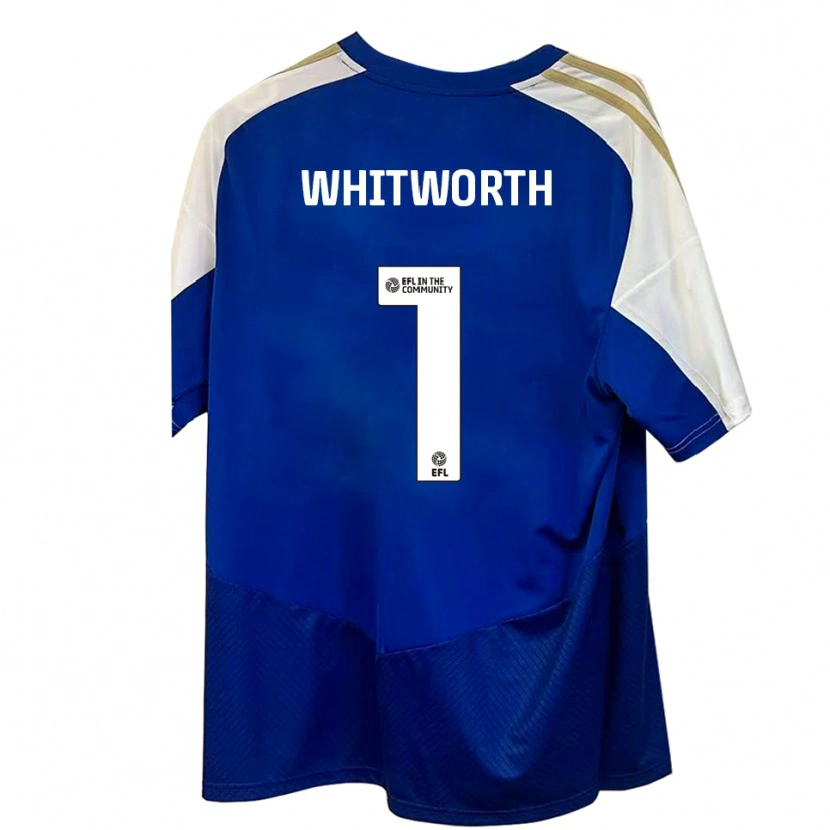 Danxen Kinderen Joe Whitworth #1 Blauw Wit Goud Uitshirt Uittenue 2025/26 T-Shirt België