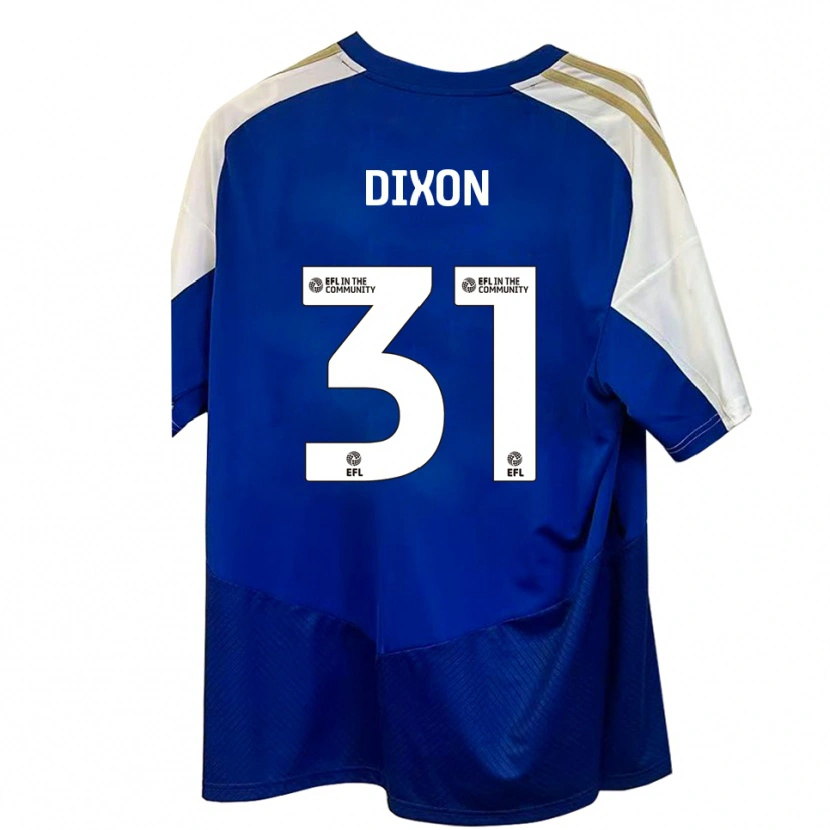 Danxen Kinderen Ellen Dixon #31 Blauw Wit Goud Uitshirt Uittenue 2025/26 T-Shirt België