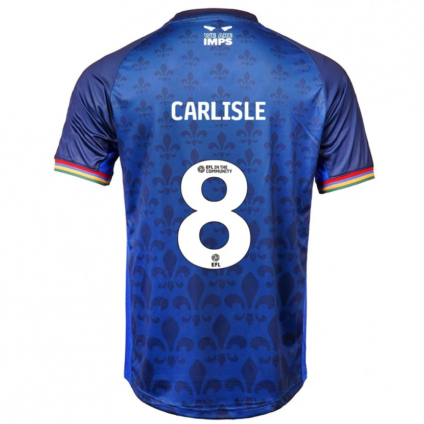 Danxen Kinderen Charlie Carlisle #8 Blauw Marine Uitshirt Uittenue 2025/26 T-Shirt België