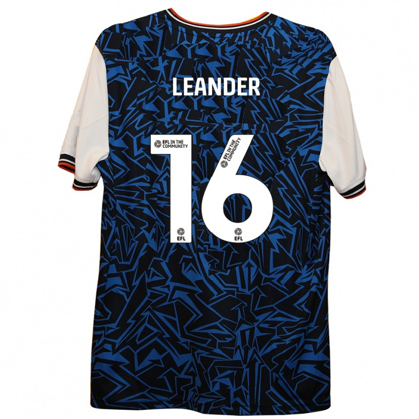 Danxen Kinderen Tsaianne Leander #16 Blauw Zwart Wit Uitshirt Uittenue 2025/26 T-Shirt België