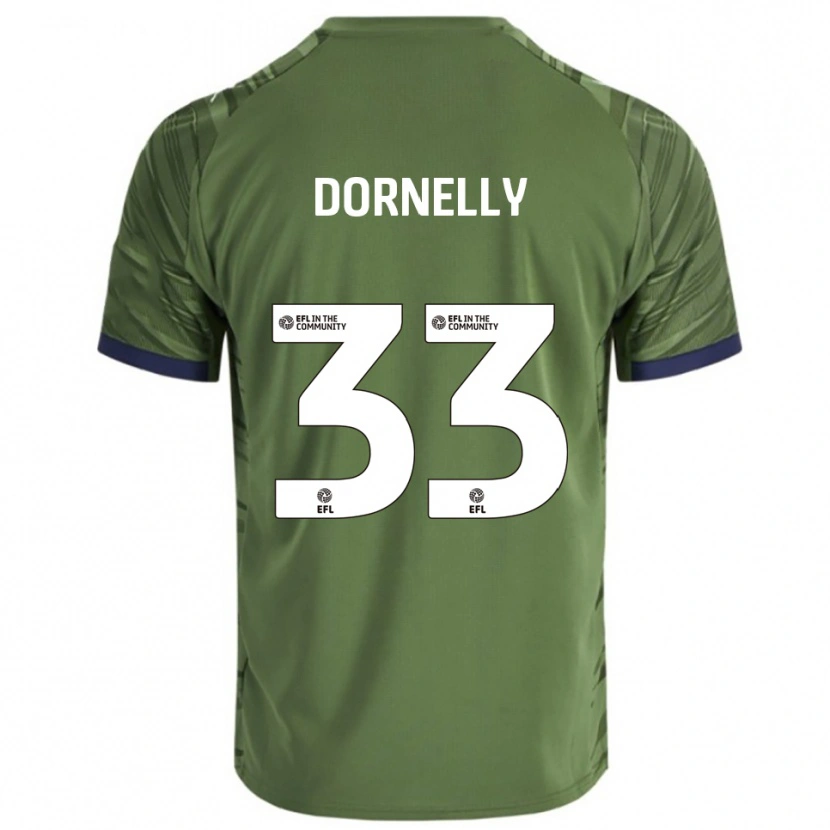 Danxen Kinderen James Dornelly #33 Groen Wit Uitshirt Uittenue 2025/26 T-Shirt België
