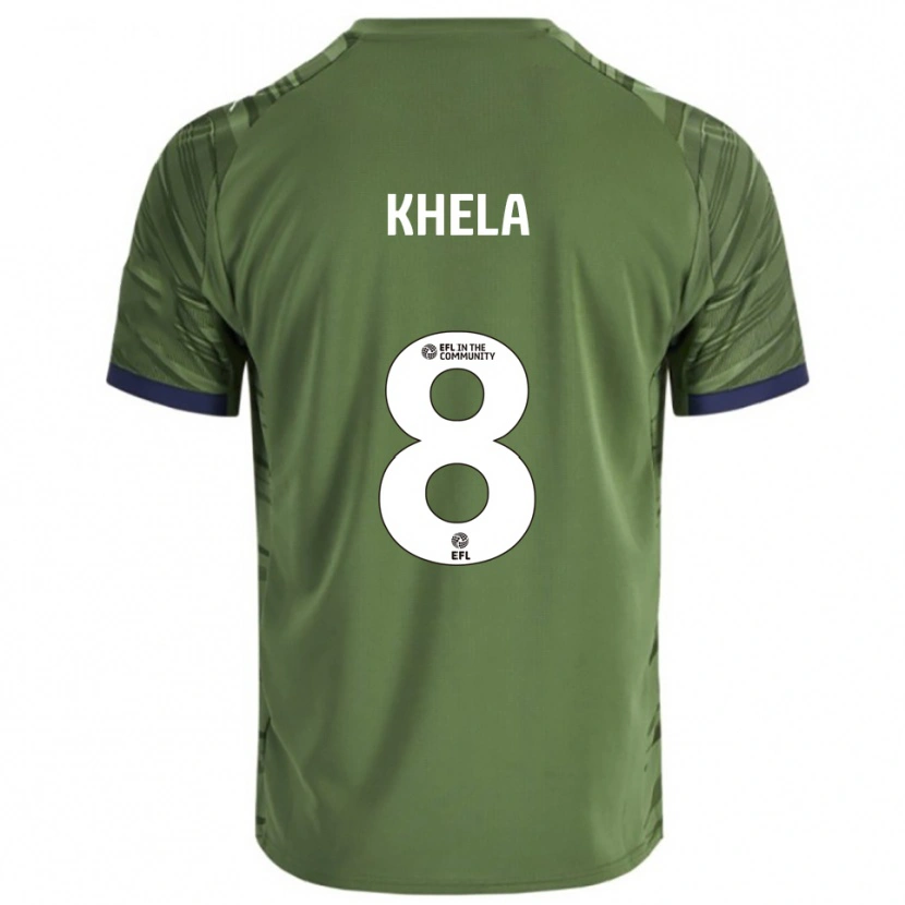 Danxen Kinderen Brandon Khela #8 Groen Wit Uitshirt Uittenue 2025/26 T-Shirt België