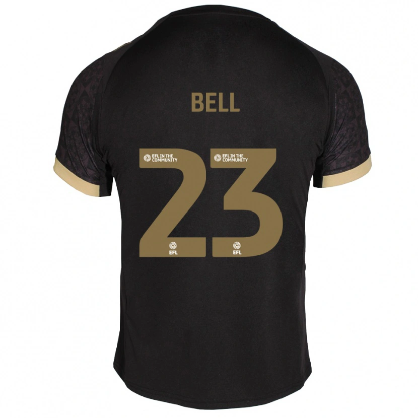 Danxen Kinderen Katelyn Bell #23 Zwart Goud Uitshirt Uittenue 2025/26 T-Shirt België