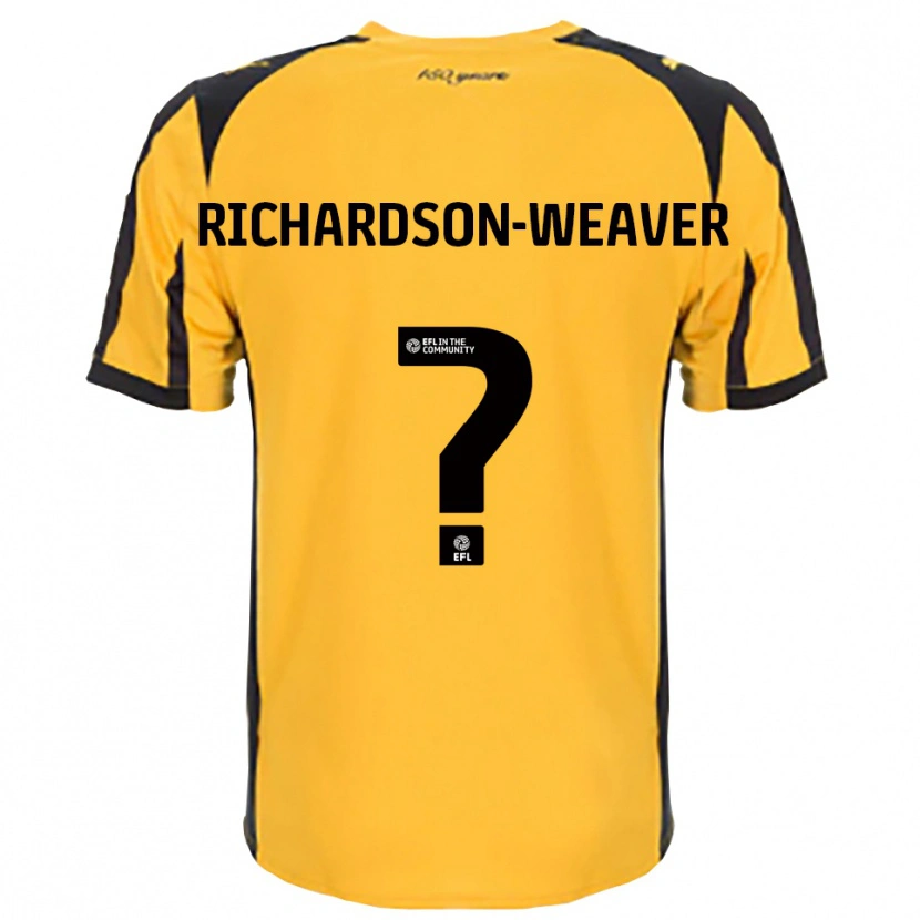 Danxen Kinderen Ella Richardson-Weaver #0 Oranje Zwart Uitshirt Uittenue 2025/26 T-Shirt België