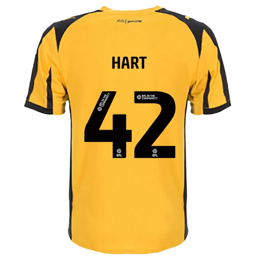 Danxen Kinderen Sam Hart #42 Oranje Zwart Uitshirt Uittenue 2025/26 T-Shirt België